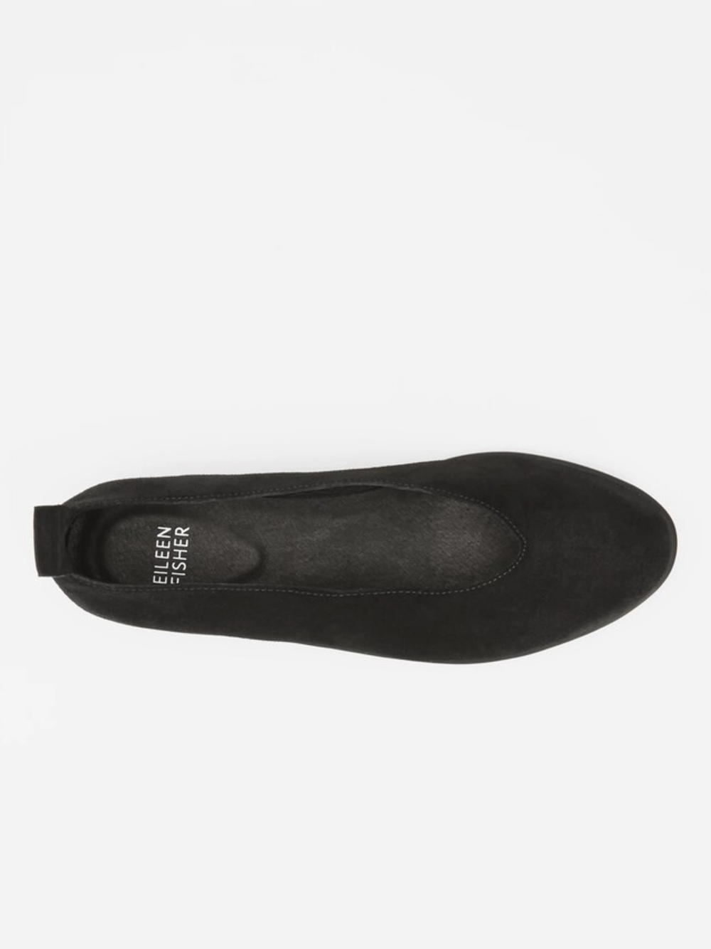 Eileen Fisher Humor Wedge Ballet Flat in Suede Black, Size 7 - Picture 9 of 9